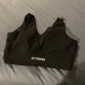 Kittenish Black Sports Bra XL